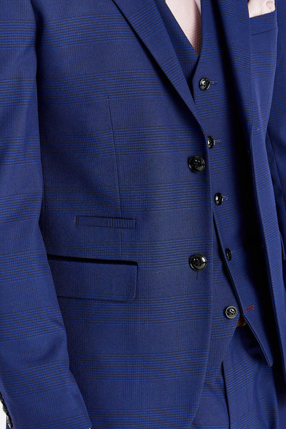 Mark - Men's Blue Check Blazer