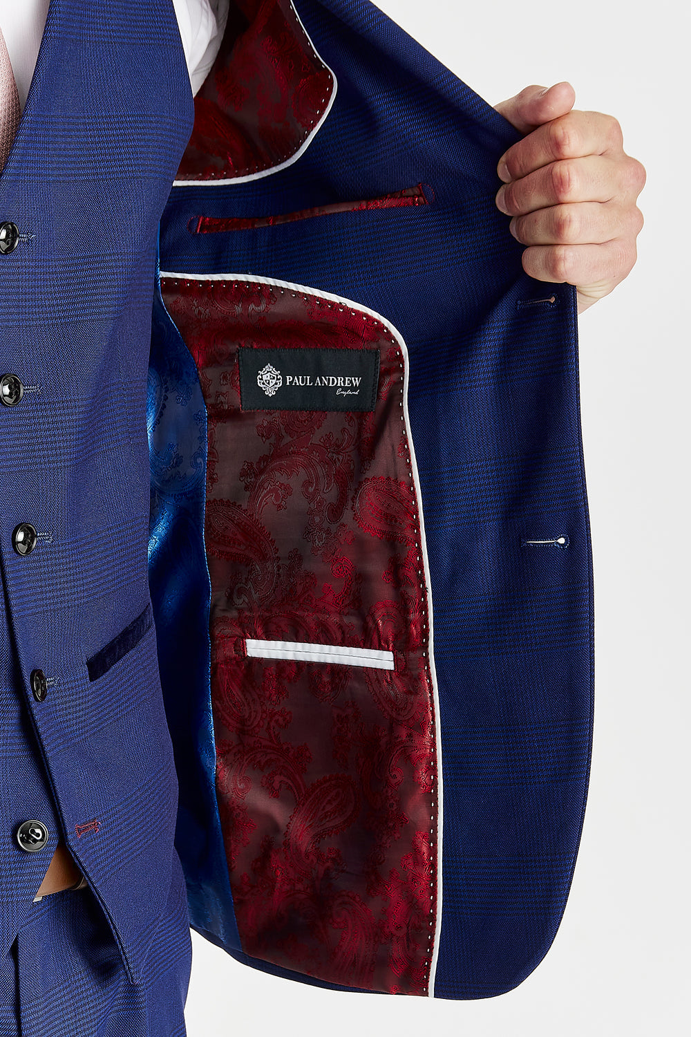 Mark - Men's Blue Check Blazer