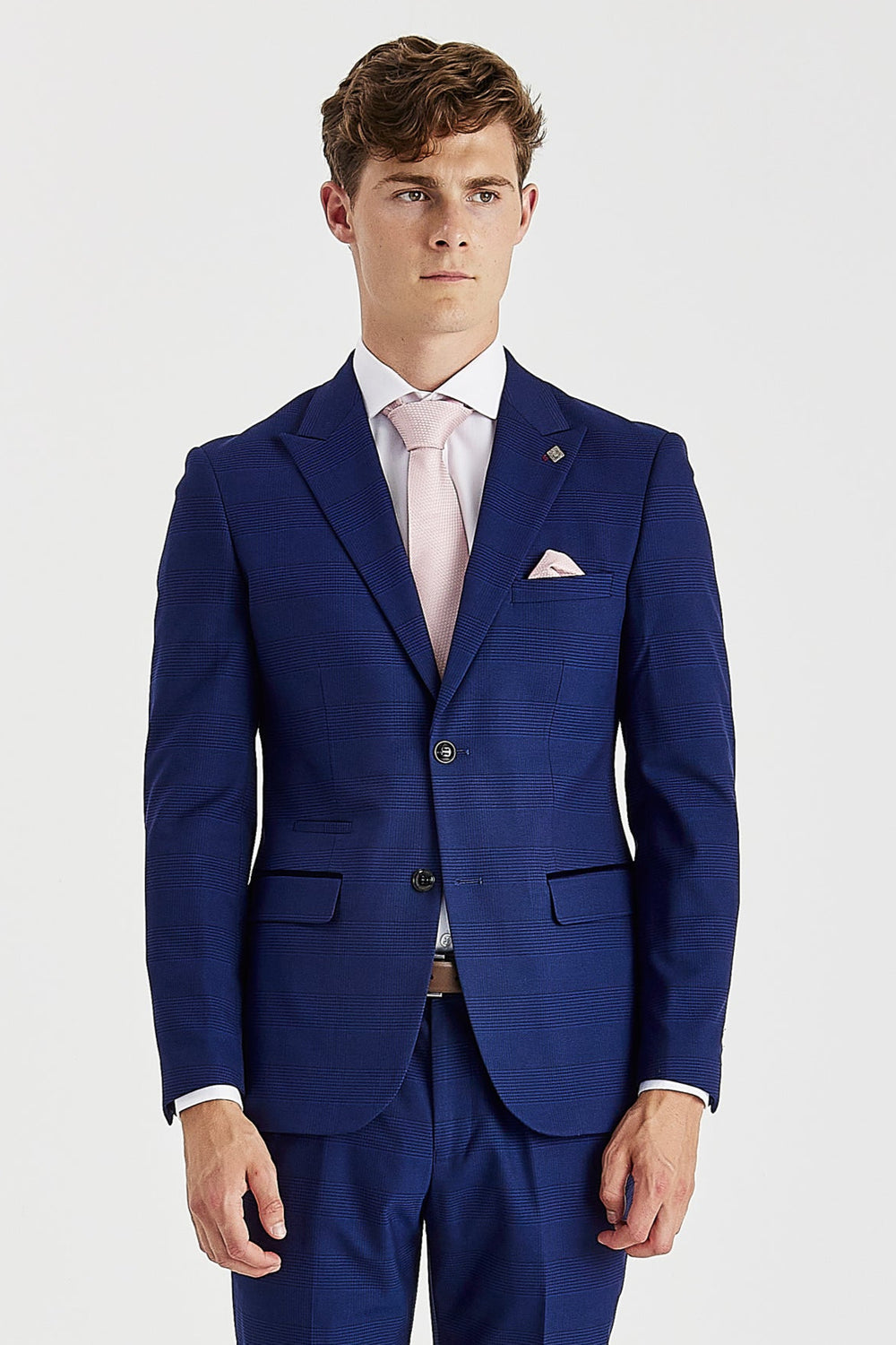 Mark - Men's Blue Check Blazer