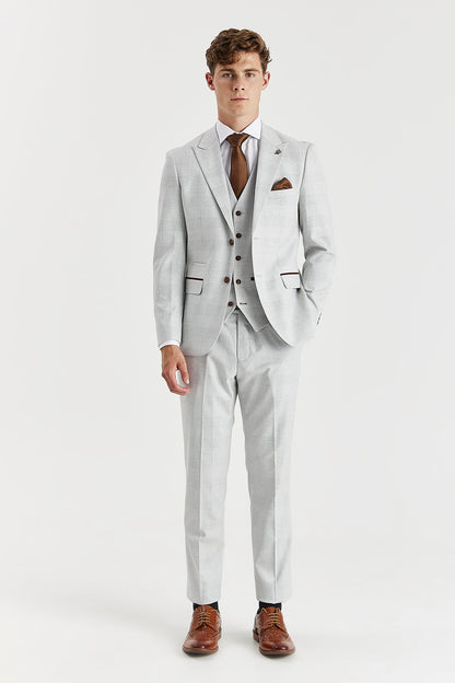 Mark Stone Check Three Piece Suit
