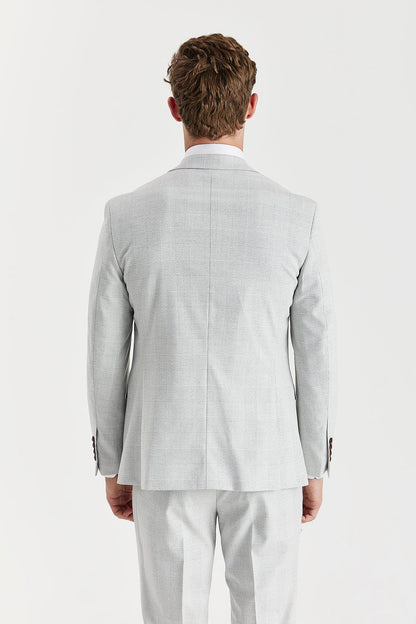 Mark Stone Check Three Piece Suit