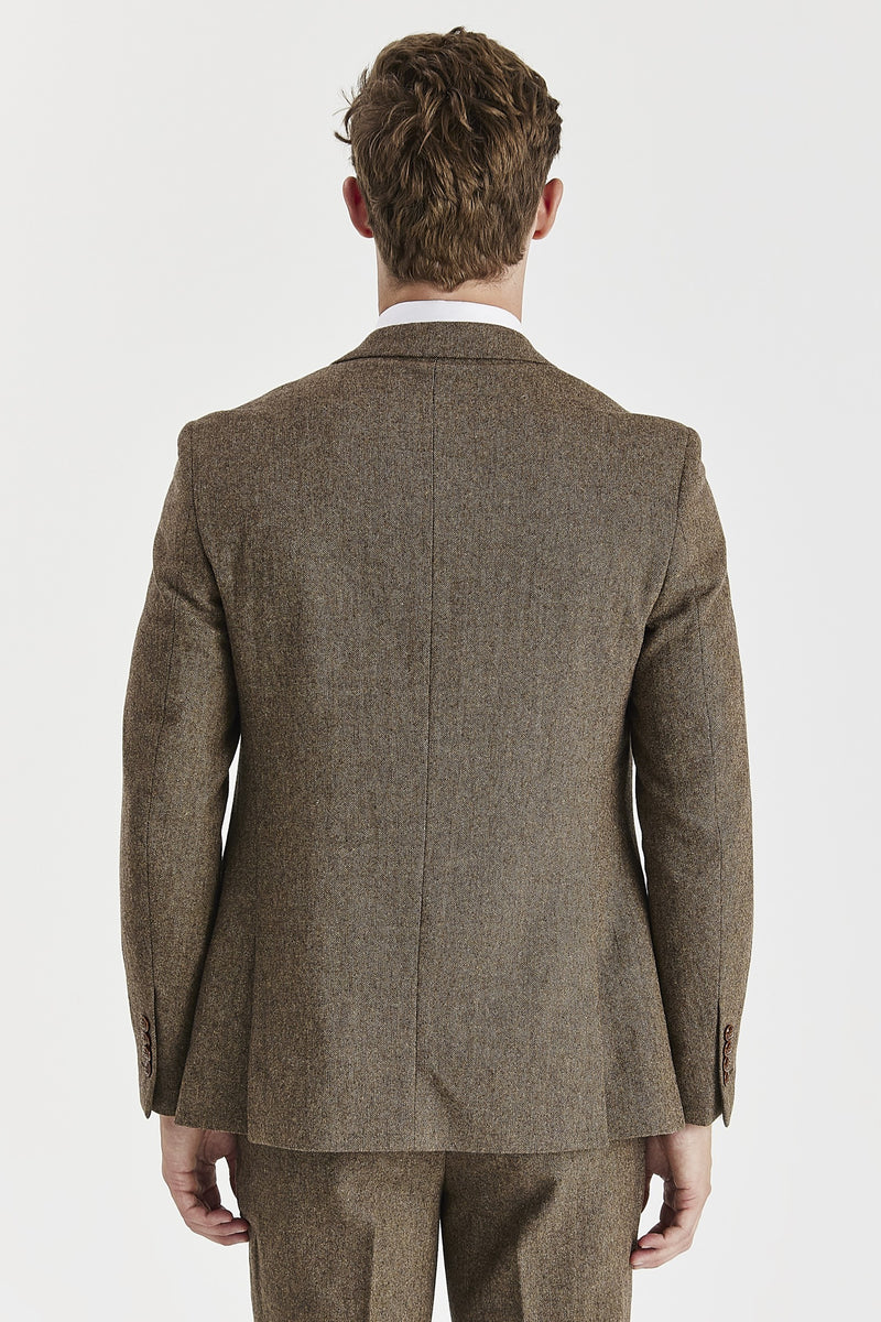 Oscar - Men's Brown Tweed Blazer