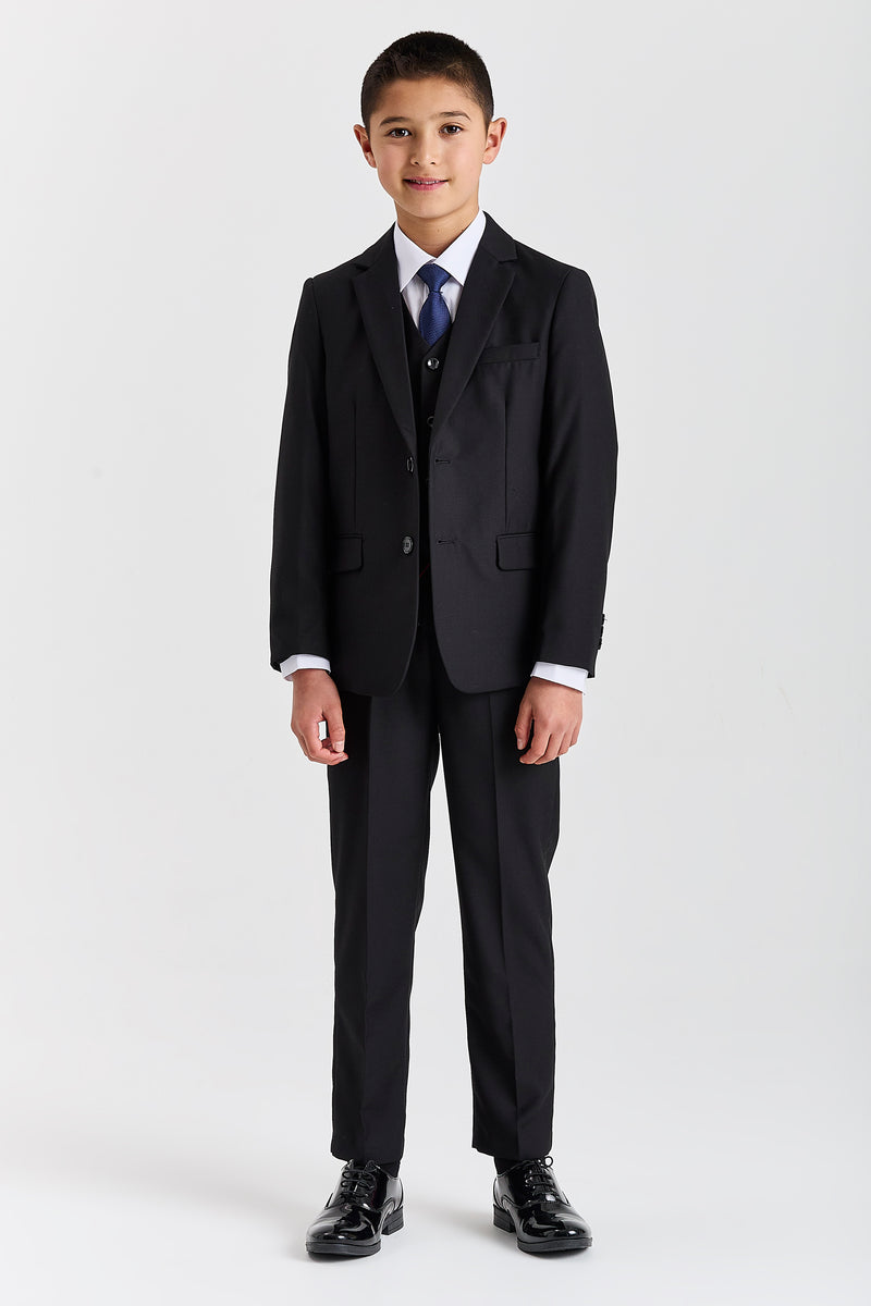 Device - Boy's Parker Black Three piece Suit