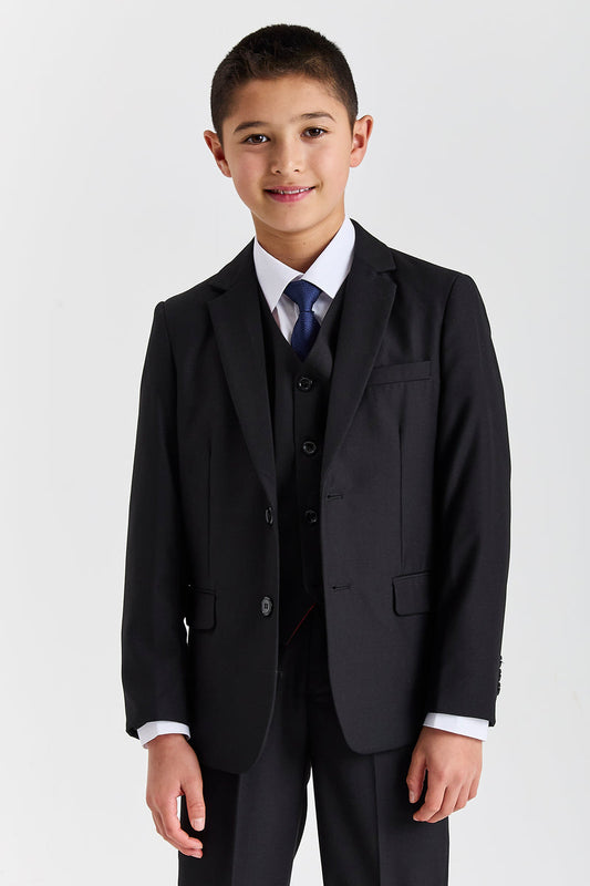 Device - Boy's Parker Black Three piece Suit