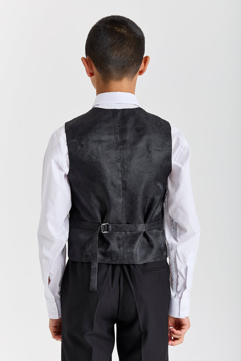 Device - Boy's Parker Black Three piece Suit