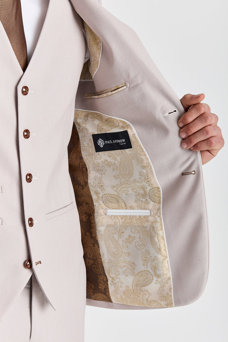 Mayfair Stone Textured Three Piece Suit