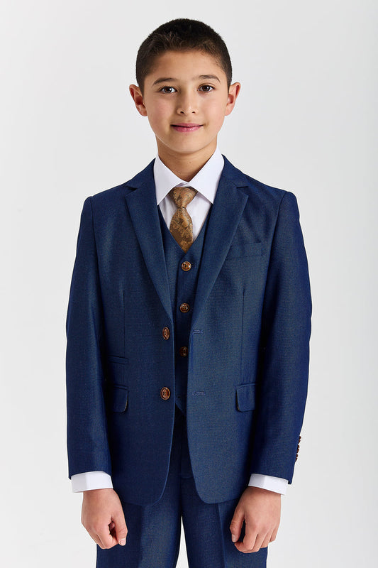Device - Boy's Mayfair Blue Three Piece Suit