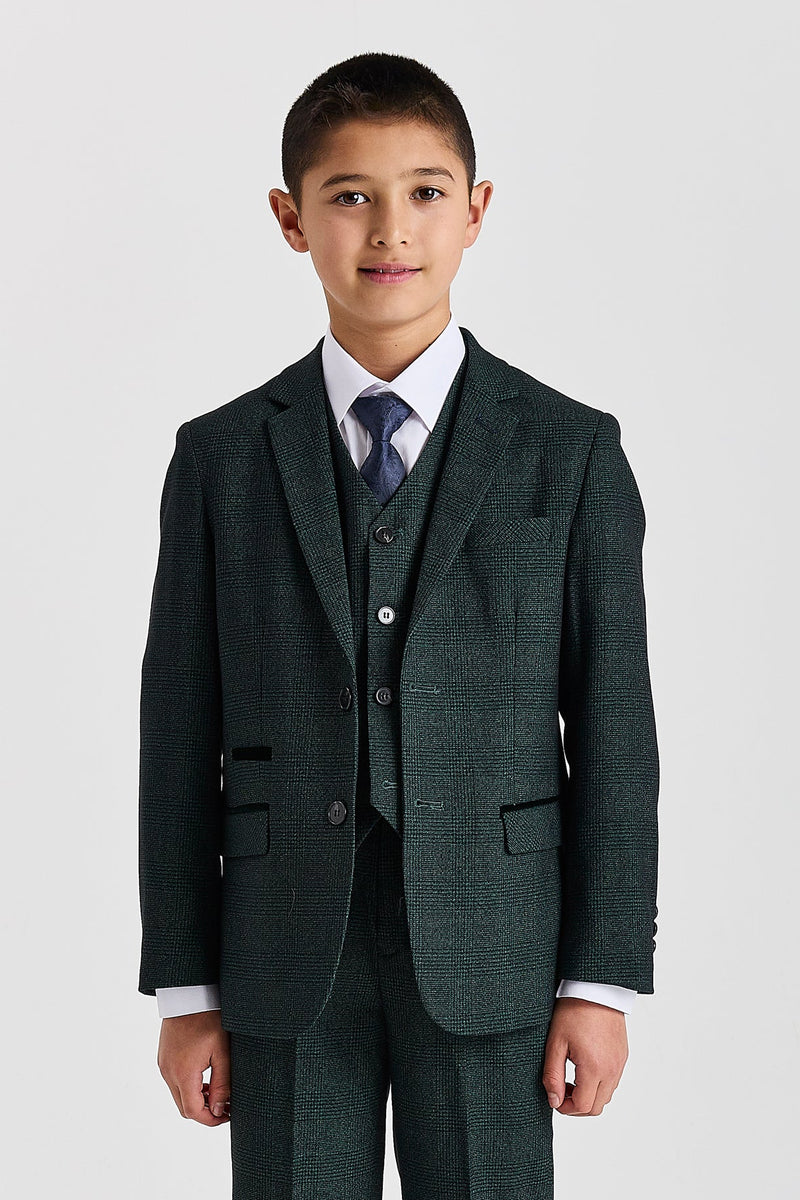 Device - Boy's Regent Olive Three Piece Suit