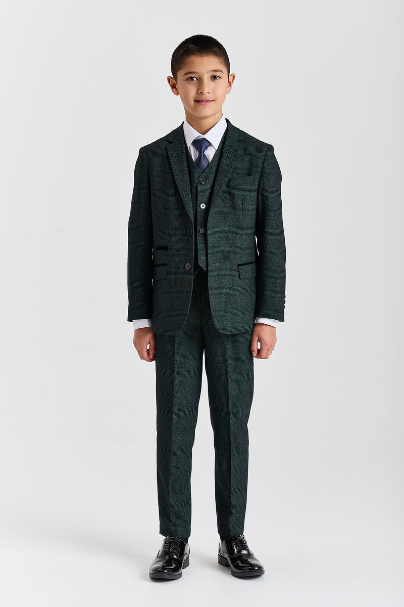Device - Boy's Regent Olive Three Piece Suit