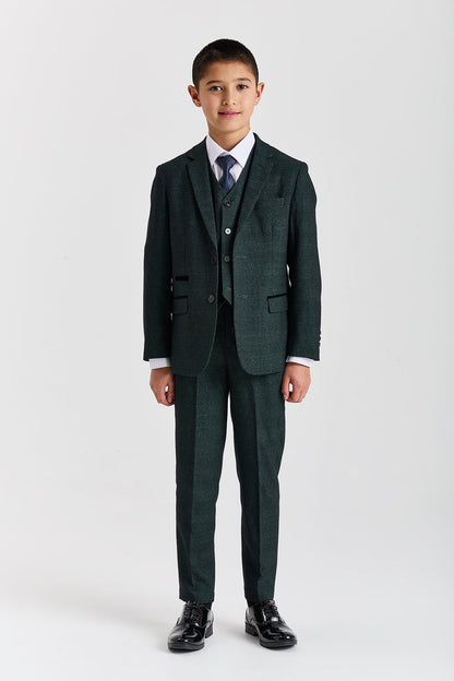 Device - Boy's Regent Olive Three Piece Suit