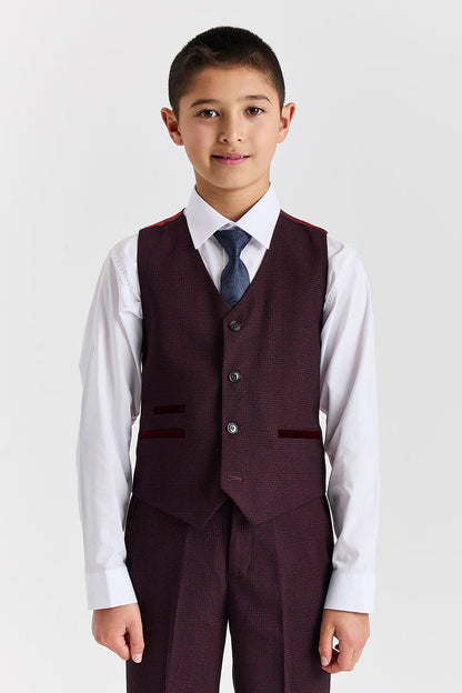 Device - Boy's Regent Wine Three Piece Suit