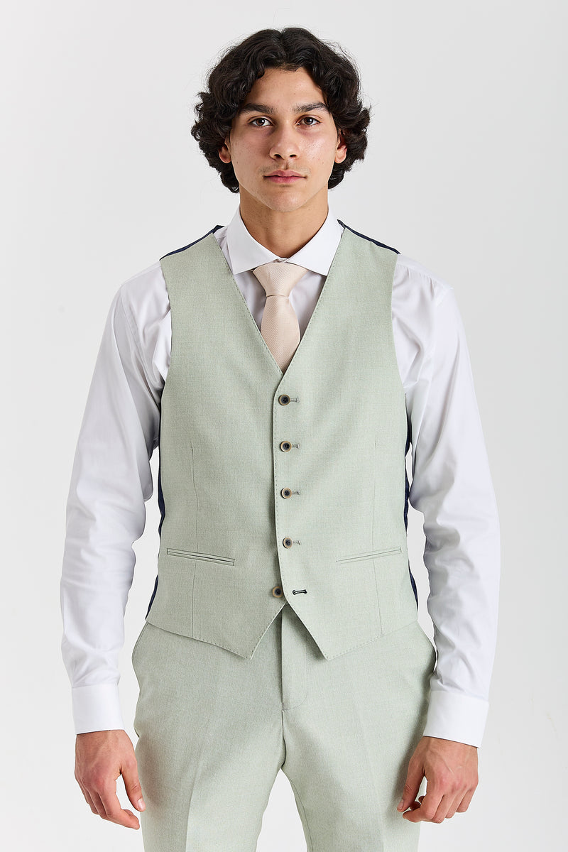 Belmont Sage Men's Three Piece Suit