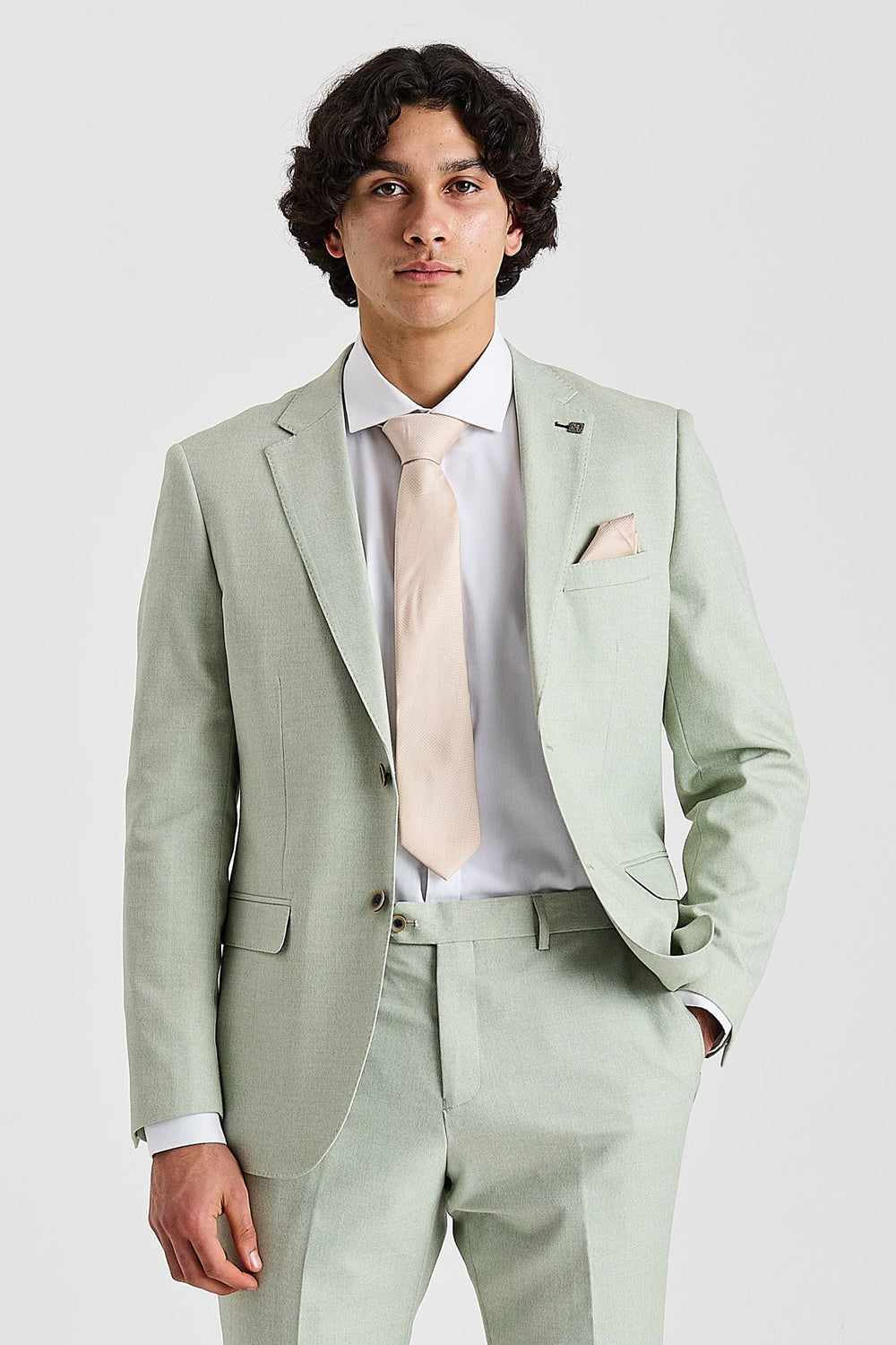Belmont Sage Men's Two Piece Suit
