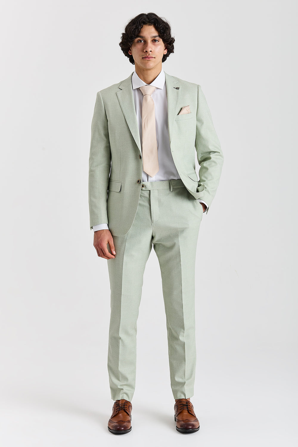 Belmont Sage Men's Two Piece Suit