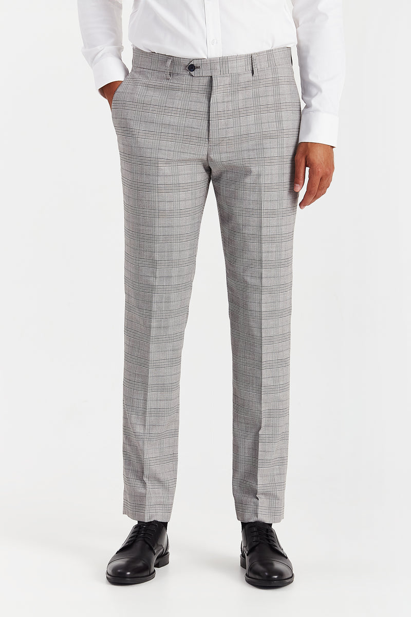 Hugo Grey Check Three Piece Suit