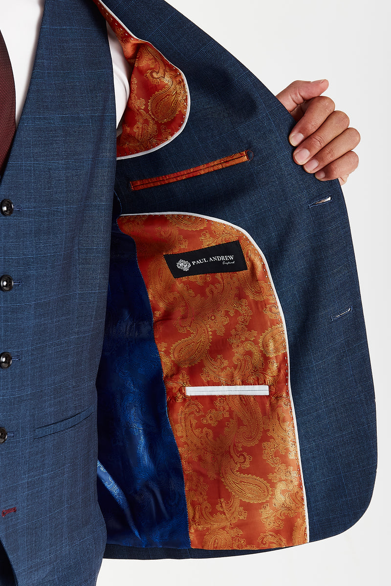 Viceroy - Men's Navy Check Blazer