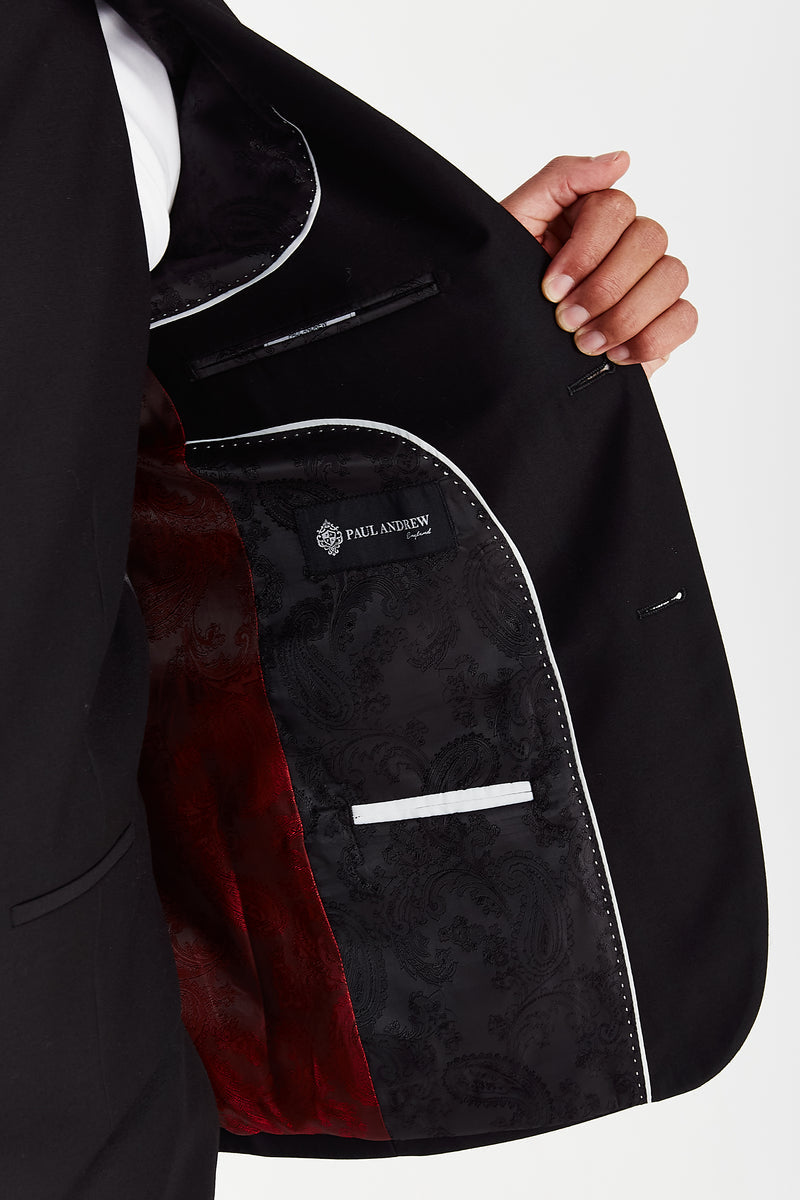 Parker Black Three Piece Suit