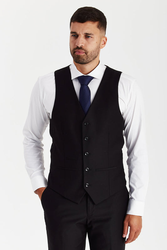 Parker - Men's Black Waistcoat