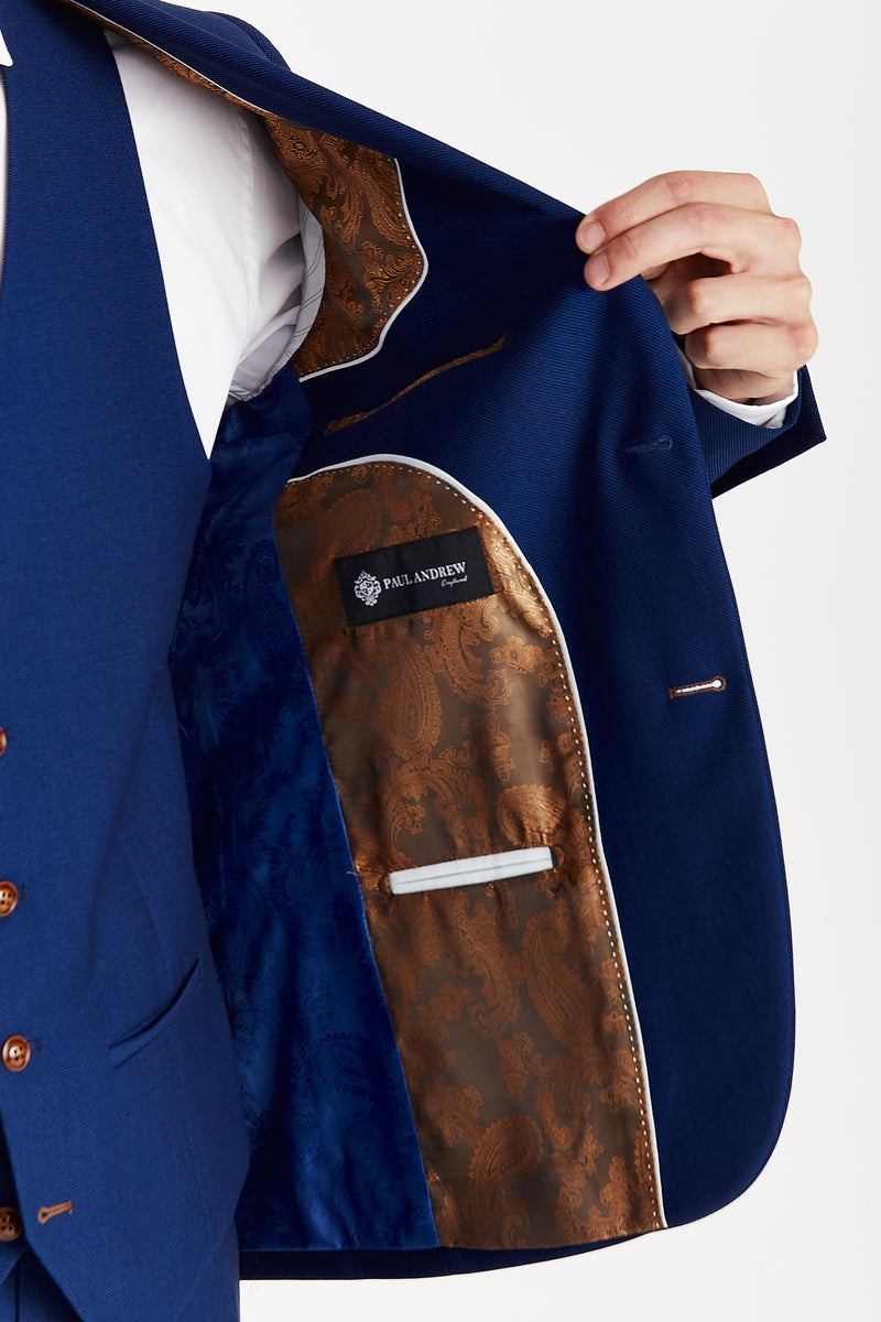 Mayfair - Men's Blue Textured Blazer