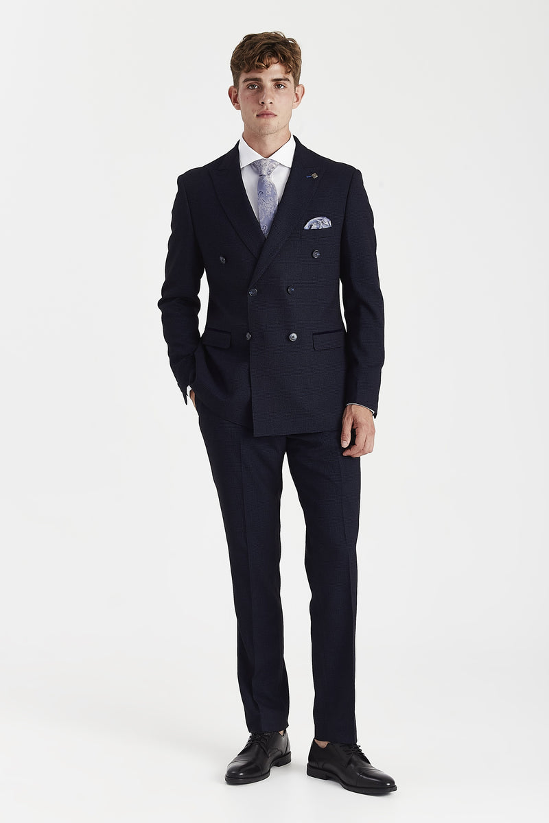 Regent - Navy Double-breasted Blazer