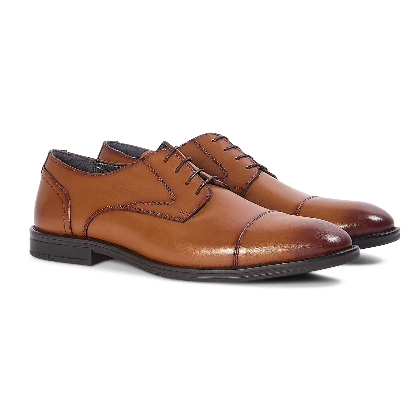 Regent - Tan Leather Oxford Shoe