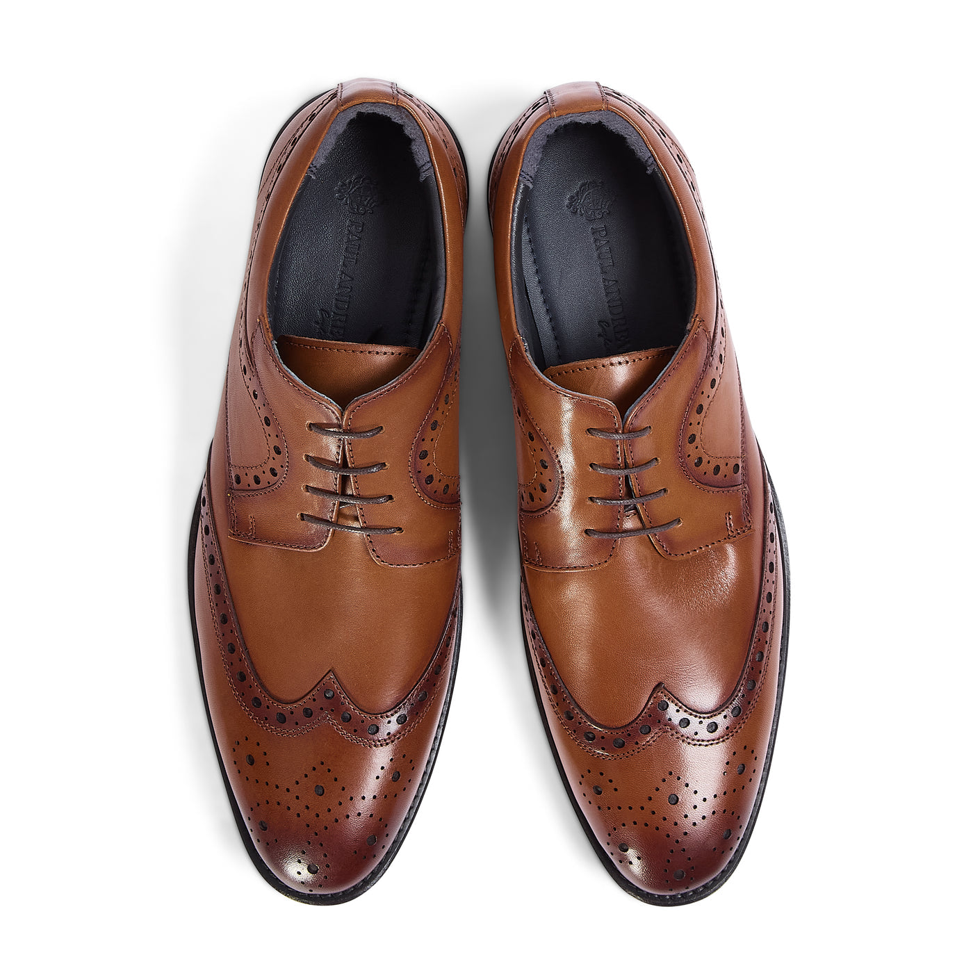 Cambridge - Tan Leather Brogue Shoe