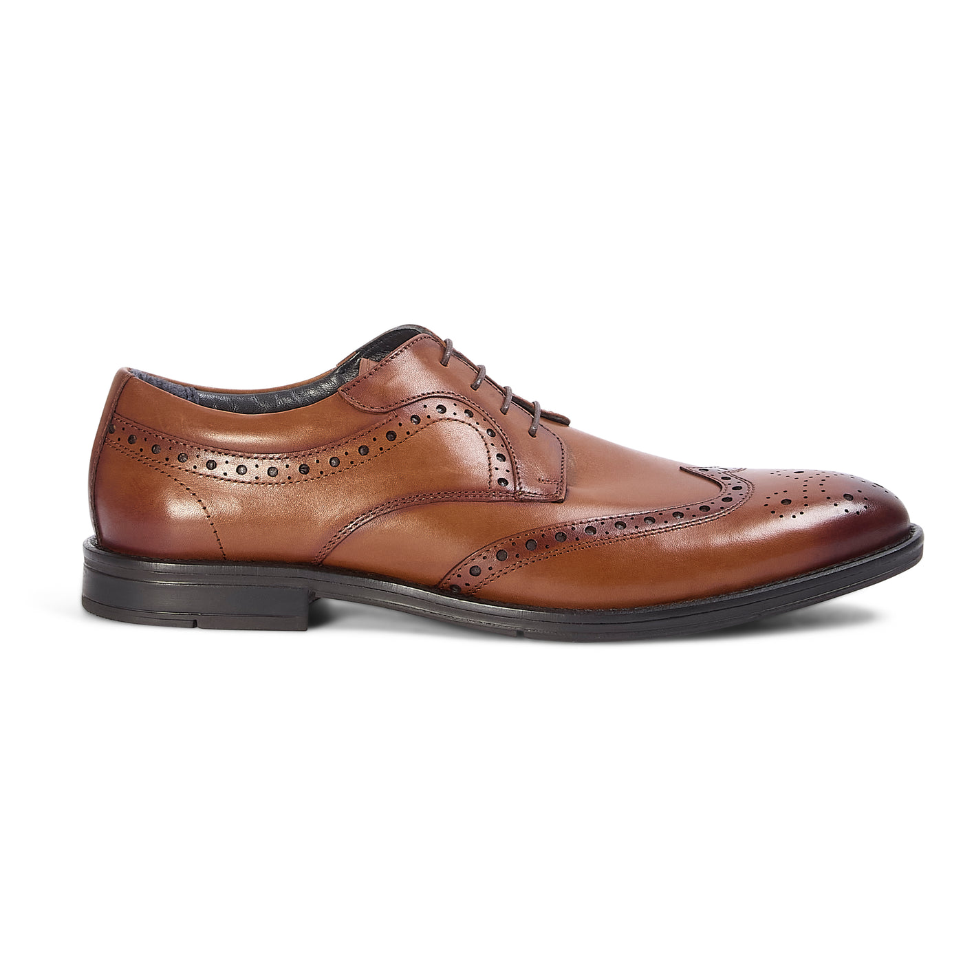 Cambridge - Tan Leather Brogue Shoe