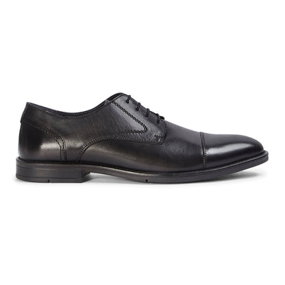 Regent - Black Leather Oxford Shoe
