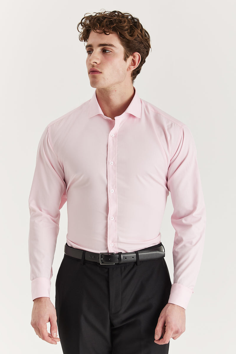Oliver - Pink Cutaway Collar Shirt