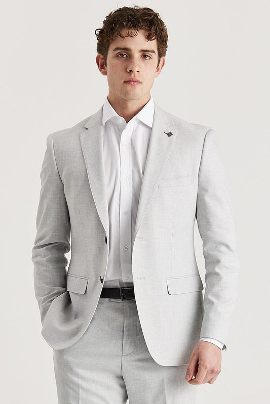 Belmont Silver Men's Two Piece Suit