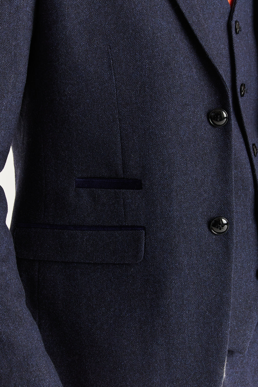Oscar Navy Tweed Two Piece Suit