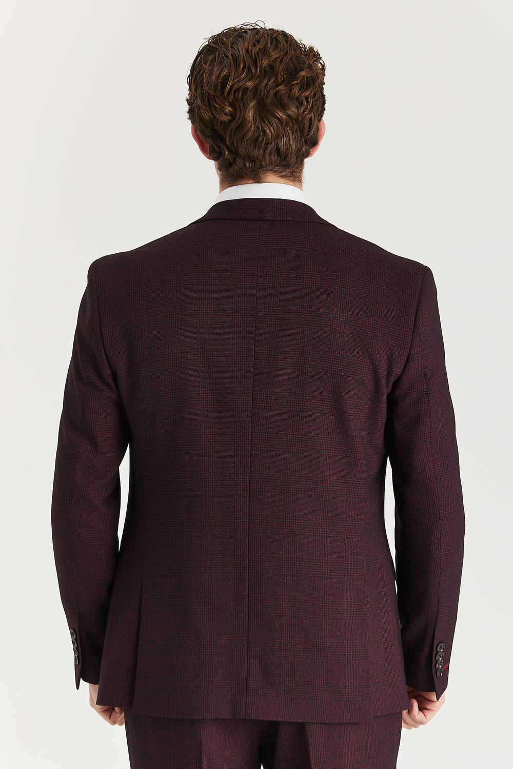 Regent Wine Check Two Piece Suit