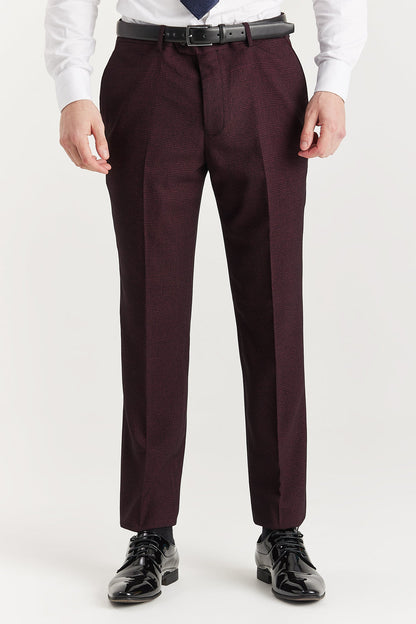 Regent Wine Check Two Piece Suit
