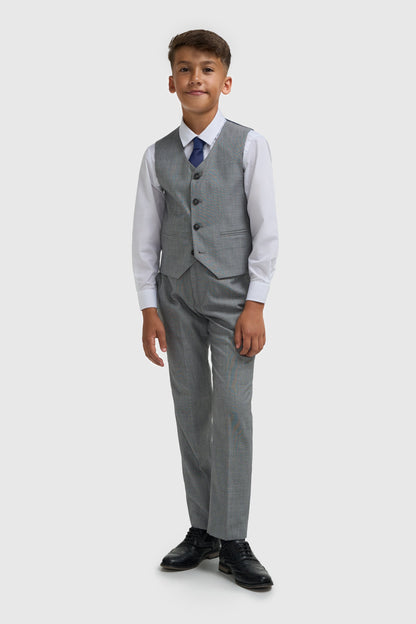 Boys Reegan Grey Three Piece Suit