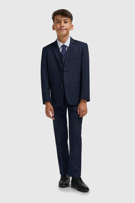 Boys Navy Plain Suit