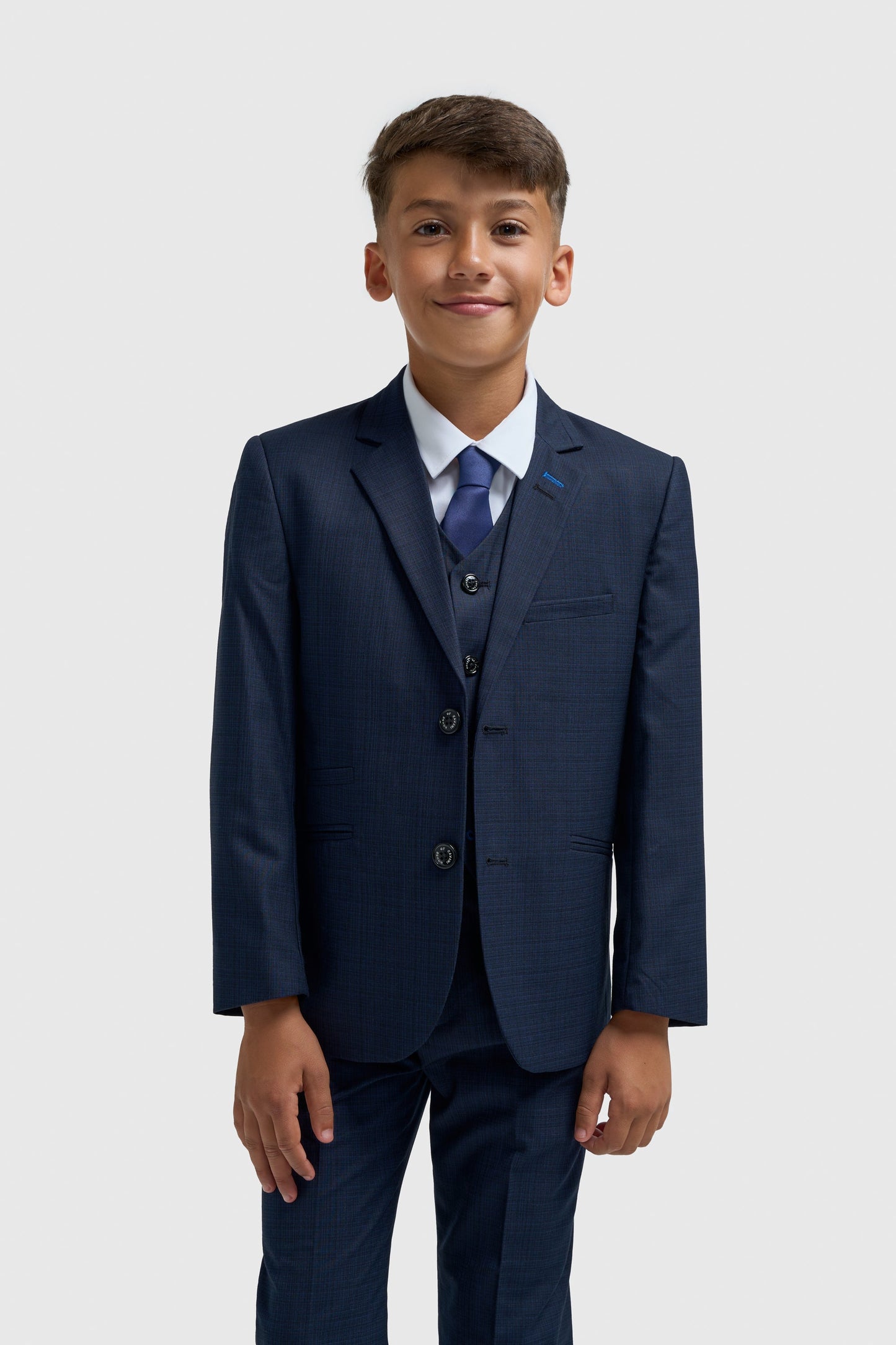 Boys Navy Plain Suit