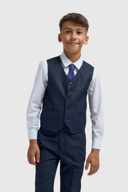 Boys Navy Plain Suit