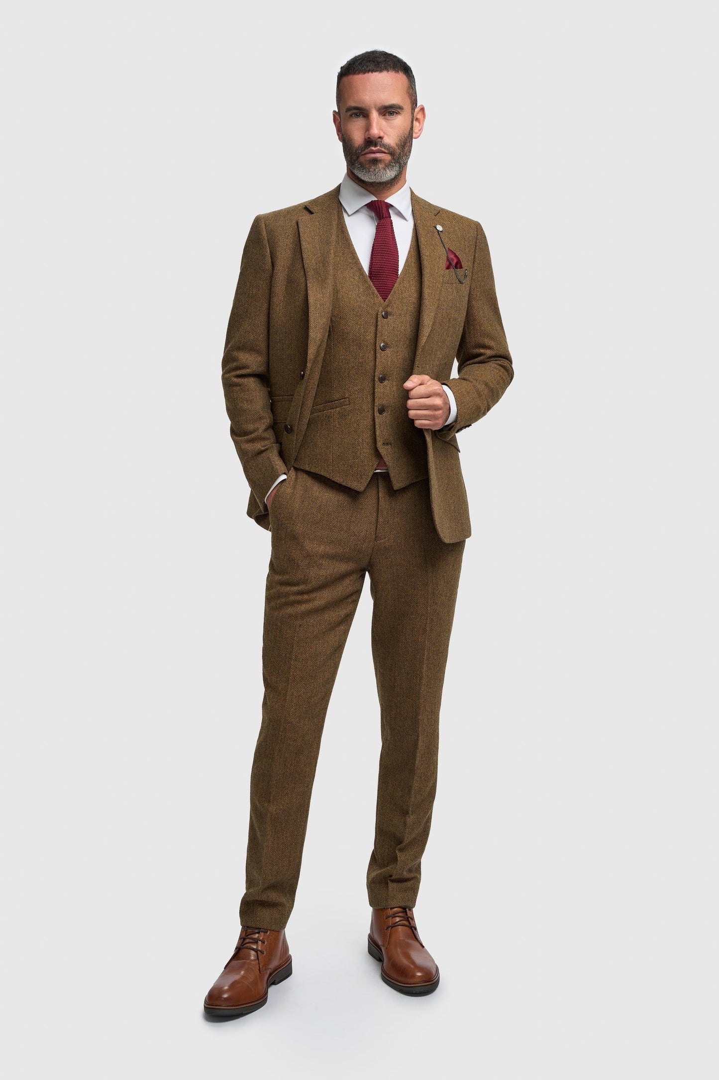 Thomas Brown Tweed Three Piece Suit