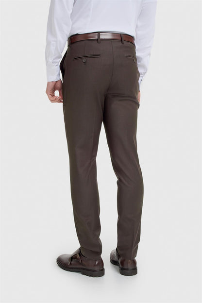 Bond Wool Rich Auburn Three Piece Suit