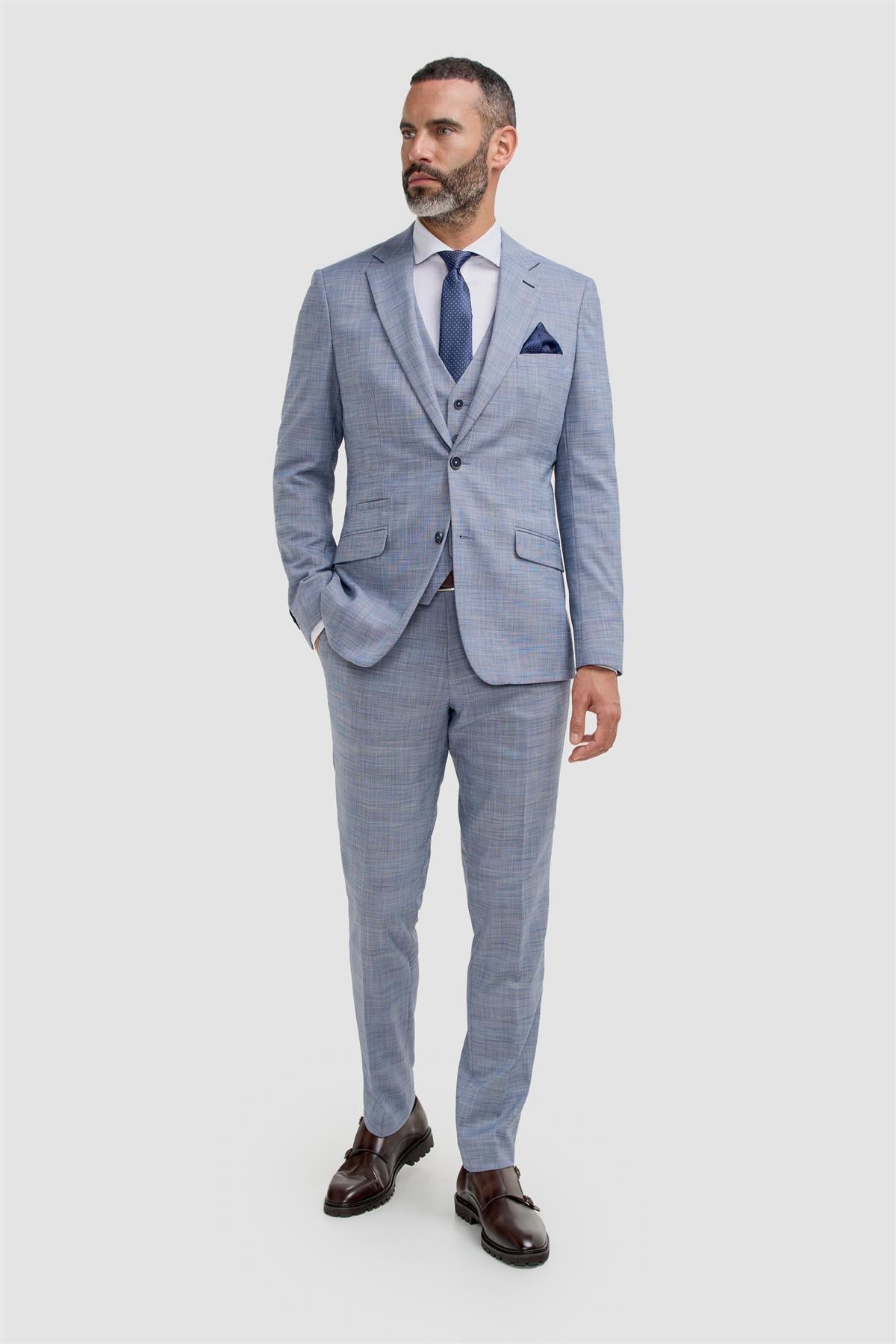Camden Blue Three Piece Suit