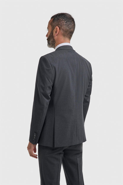 Malibu Charcoal Three Piece Suit