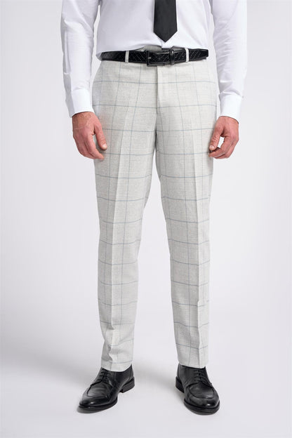 Light Grey Check Trousers