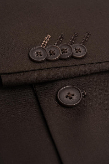 Bond Wool Rich Auburn Three Piece Suit