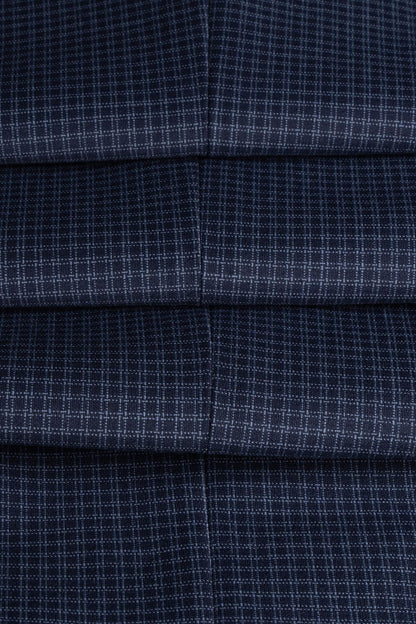 Bond Navy Check Trouser