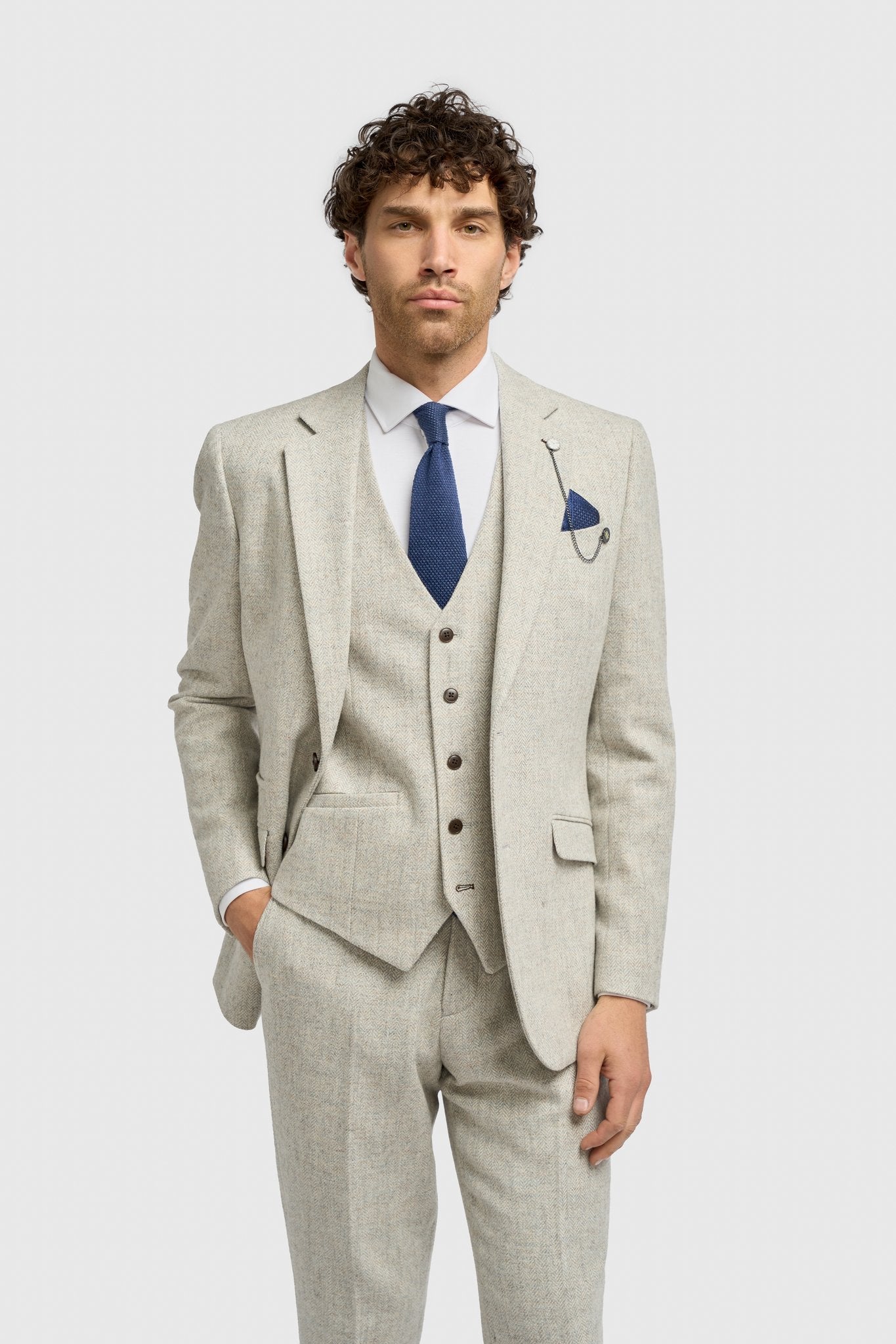Thomas Pearl Grey Three Piece Suit