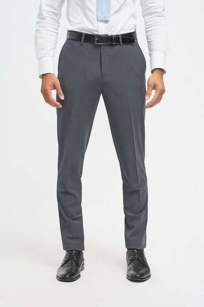 Bond Charcoal Three-Piece Suit