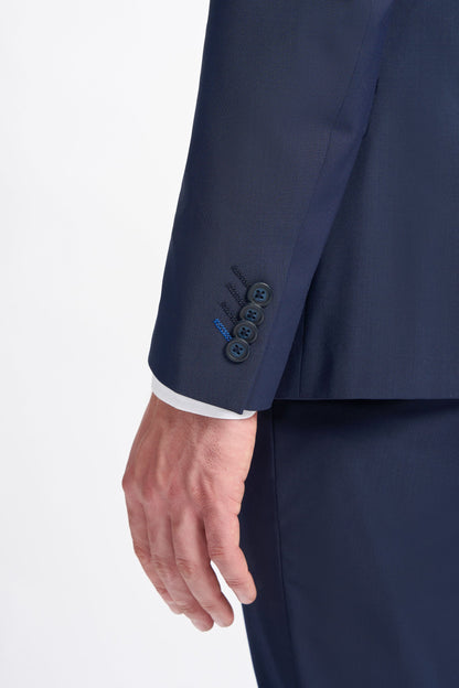 Bond Wool Rich Navy Double Breasted Two Piece Suit