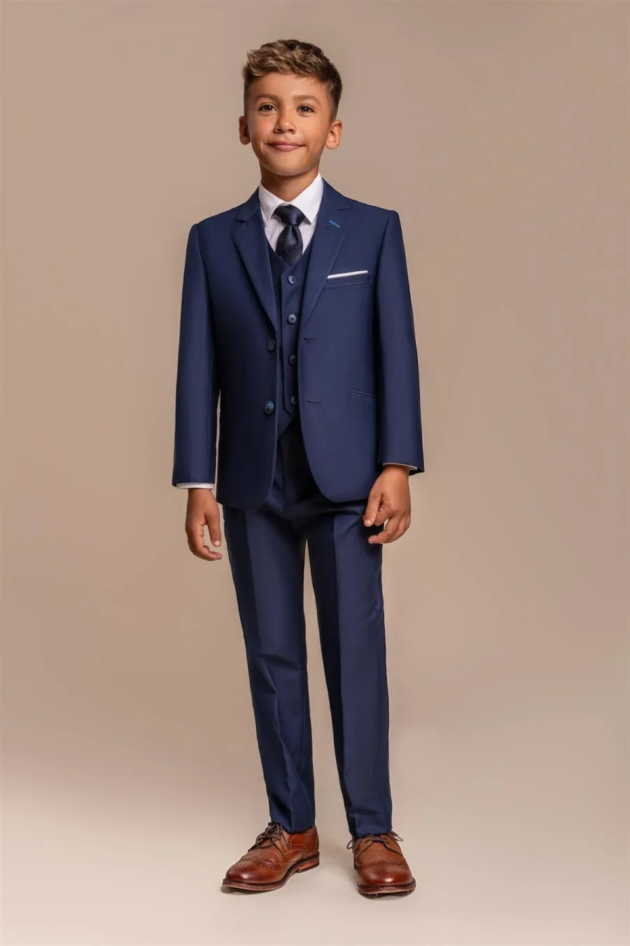 Boys Jefferson Navy Suit by Cavani