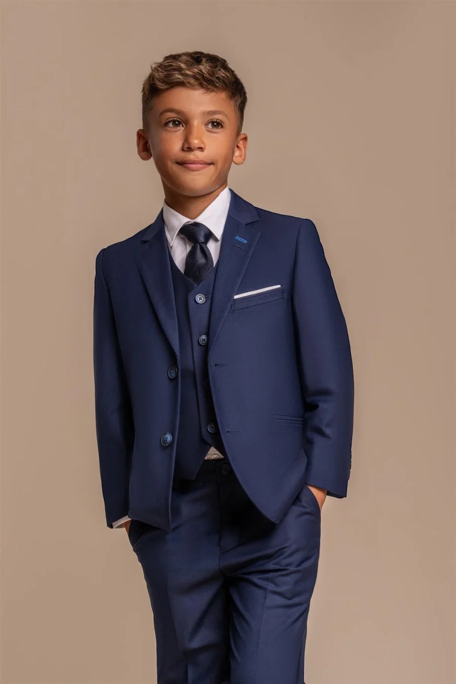 Boys Jefferson Navy Suit by Cavani