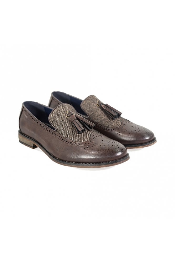 Lucius Brown Loafers by Cavani
